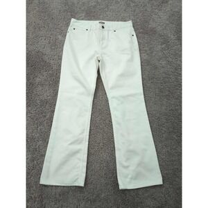 J Jill Jeans Womens 6 White Denim Low Rise Boot Cut Stretch Casual 90s